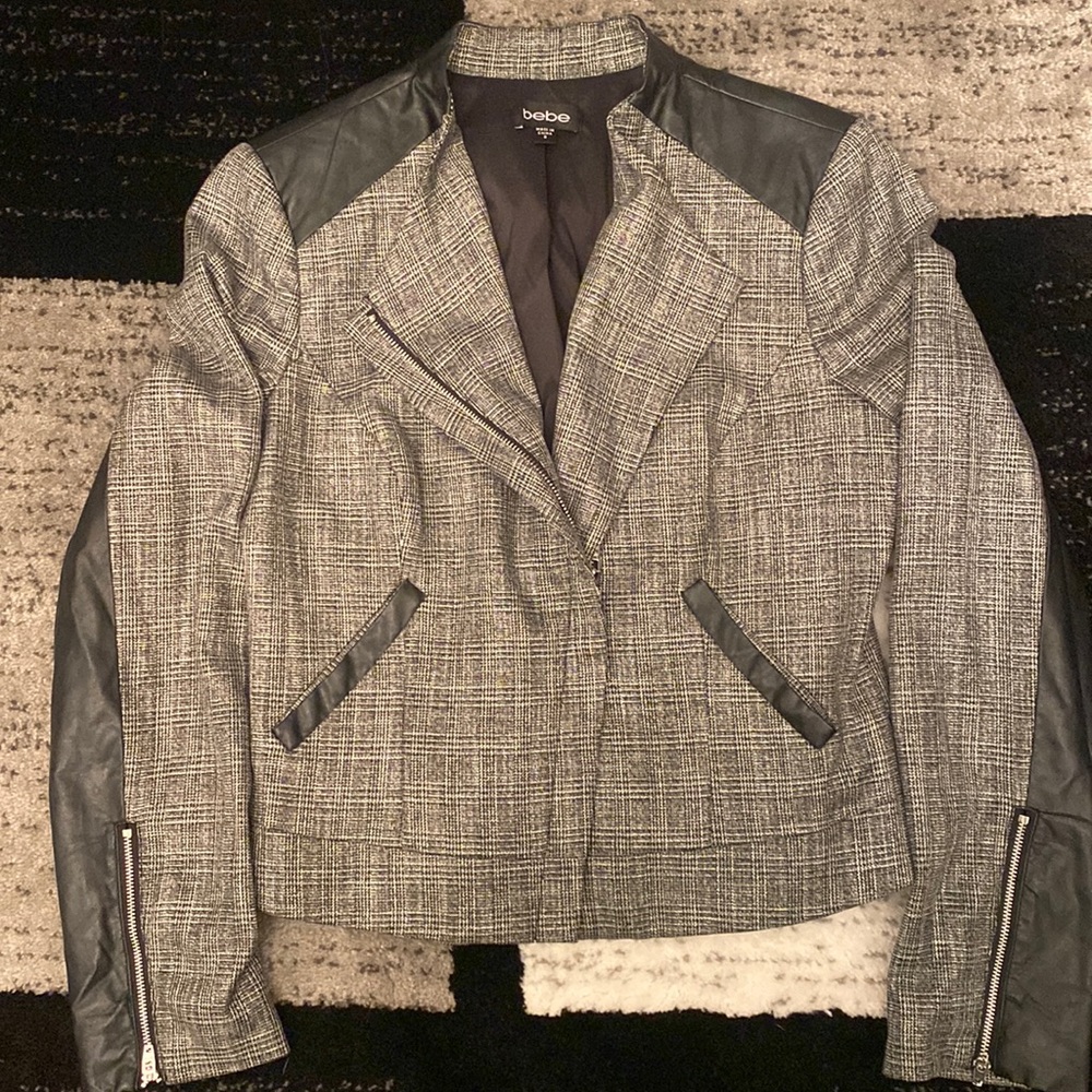Plaid Moto Jacket